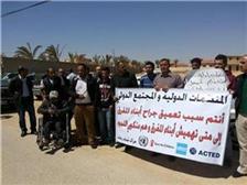 متعطلون عن العمل يواصلون مطالباتهم بتوفير وظائف في مخيم الزعتري