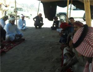 The residents of Wadi Rum staged sit-in demanding jobs opportunities for their children