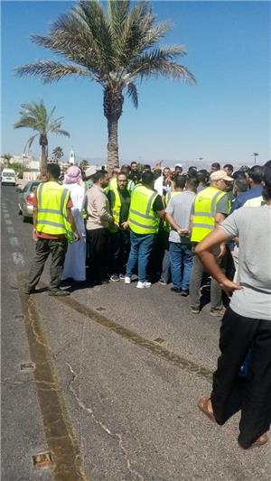 الأمن يمنع إقامة وقفة احتجاجية لعمال الموانئ بالعقبة